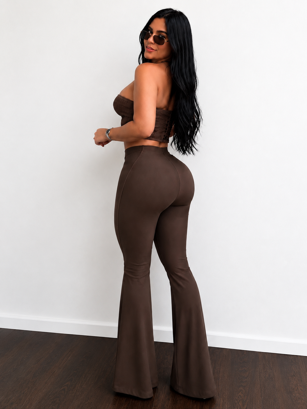 XO Lux Seamless flared Shaping Legging brow