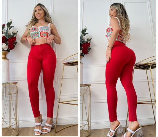 Photoshop legging red with faja