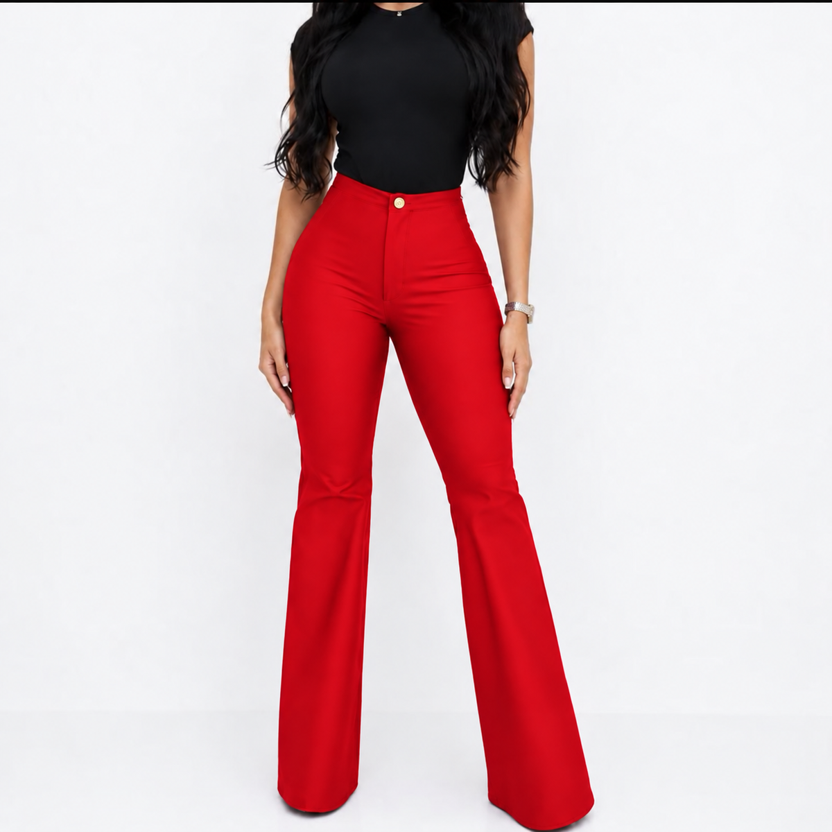 XO Lux Seamless flared Shaping Legging RED