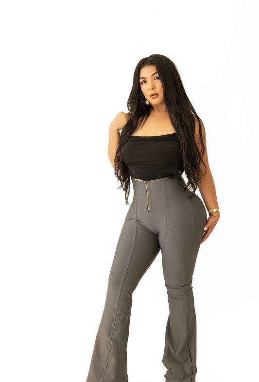 Flared Photoshop legging gray